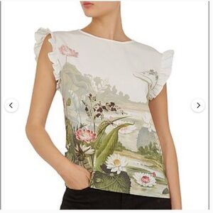 Ted Baker London Coorai Wonderland Woven-Front Tee